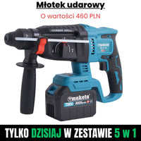 ΚΙΤ ΤΡΟΦΟΔΟΣΙΑΣ T-MAKOTA 5 σε 1 (περιλαμβάνονται 5 επαγγελματικά εργαλεία και 2 μπαταρίες)