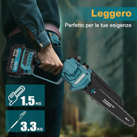 Μίνι αλυσοπρίονο 4 σε 1 με 2 μπαταρίες, ψαλίδι και τηλεσκοπικό κοντάρι