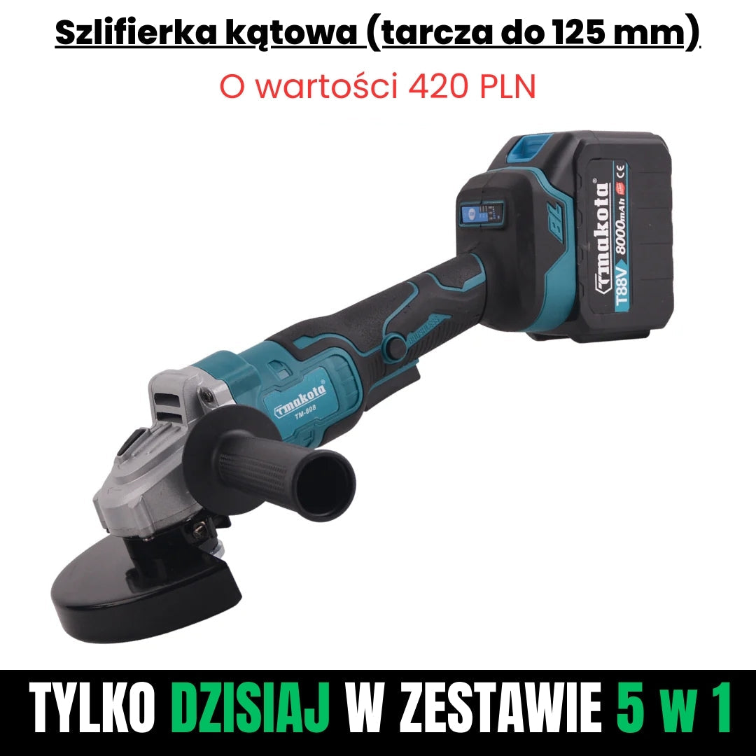 ΚΙΤ ΤΡΟΦΟΔΟΣΙΑΣ T-MAKOTA 5 σε 1 (περιλαμβάνονται 5 επαγγελματικά εργαλεία και 2 μπαταρίες)