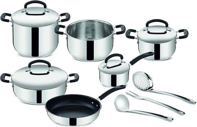 Σετ μαγειρικών σκευών επαγωγής, 13 τεμάχια, ιδανικό για καθημερινή χρήση