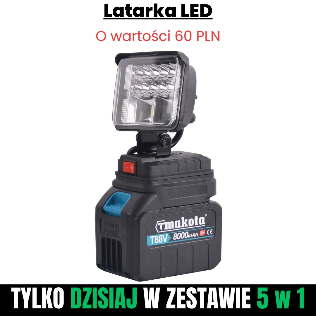 ΚΙΤ ΤΡΟΦΟΔΟΣΙΑΣ T-MAKOTA 5 σε 1 (περιλαμβάνονται 5 επαγγελματικά εργαλεία και 2 μπαταρίες)