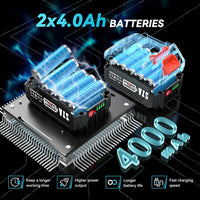 Μίνι αλυσοπρίονο 4 σε 1 με 2 μπαταρίες, ψαλίδι και τηλεσκοπικό κοντάρι!